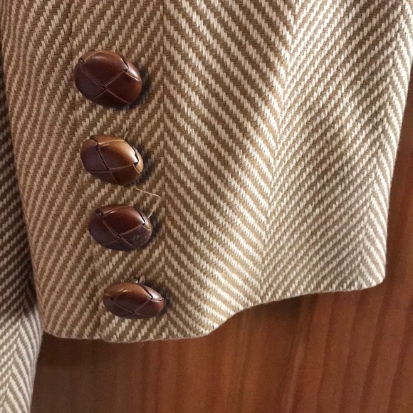 Mark Eisen size 6 wool and leather jacket USA - Picture 5 of 15